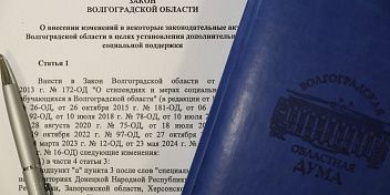 В регионе расширены категории получателей соцподдержки - защитников Родины и их близких