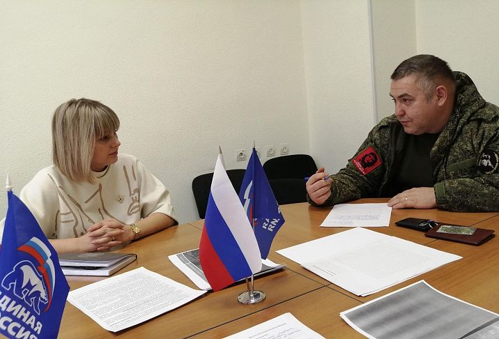 Мария Аплеталина провела в Волжском прием участников СВО и членов их семей