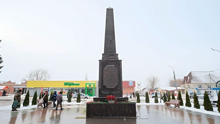 Памятная стела «Рубеж Сталинградской доблести» открыта в станице Клетской