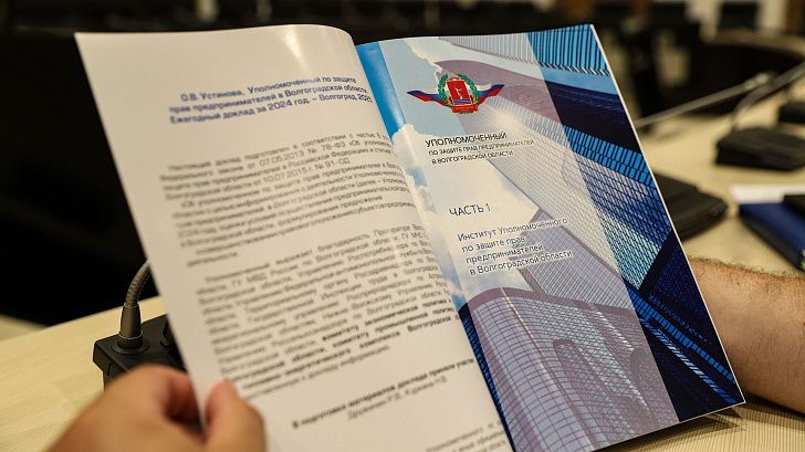 Волгоградская областная Дума рассмотрела ежегодный доклад регионального бизнес-омбудсмена 