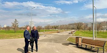 В Волжском завершилось благоустройство трех знаковых объектов