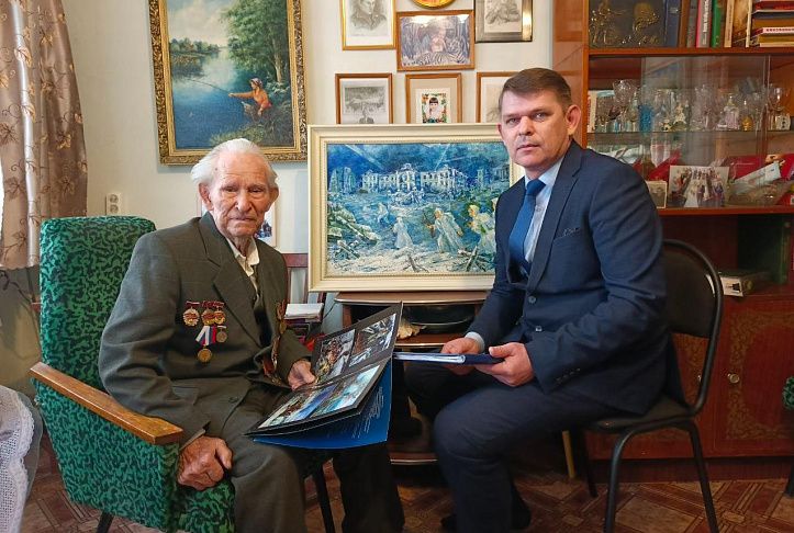 Депутат в гостях у художника-фронтовика