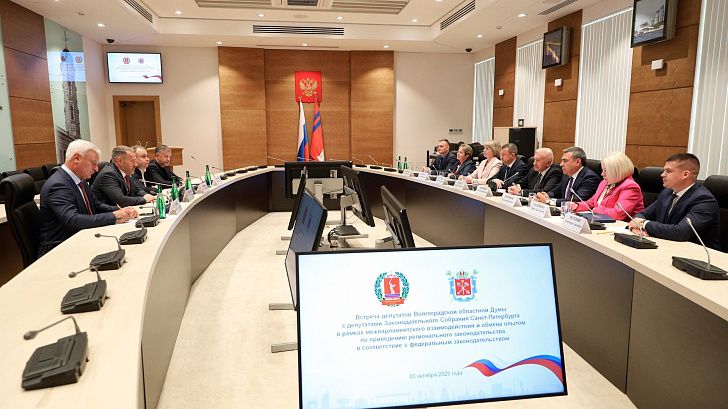 Парламенты Волгоградской области и Санкт-Петербурга обменялись опытом законотворческой работы
