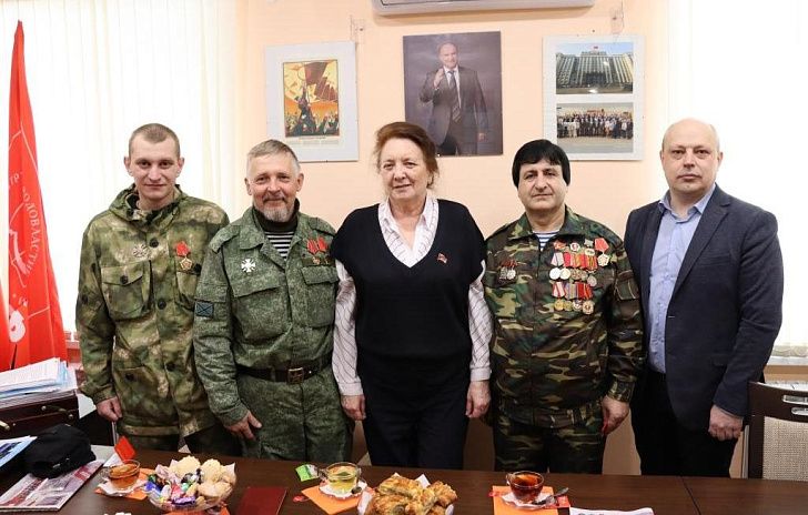 Тамара Головачева встретилась с добровольцами СВО