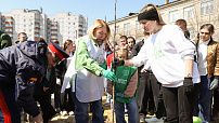 Экосовет заложил яблоневый сад в честь Года единства народов России