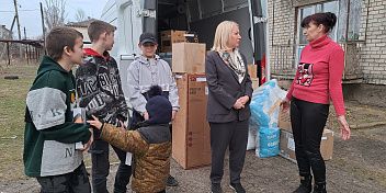 В ЛНР доставлен гуманитарный груз Волгоградского отделения Детфонда