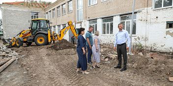 В Краснослободске продолжается капитальный ремонт школы