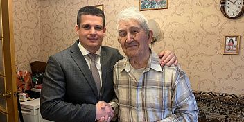 Ветеран Великой Отечественной  войны Виктор Богданов отметил 100-летний юбилей