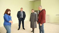 Капитальный ремонт Ольховской средней школы идет по графику