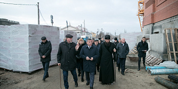 Строительство собора Александра Невского идёт по плану