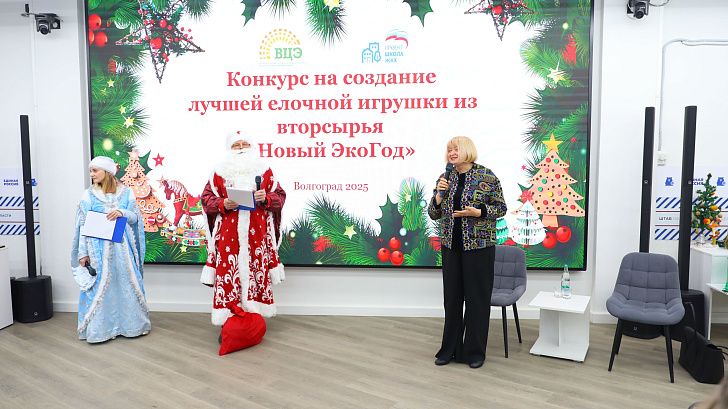 В Волгограде выбрали лучшие елочные игрушки из вторсырья
