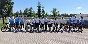 Патриотический велопробег прибыл в Михайловку