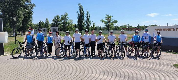 Патриотический велопробег прибыл в Михайловку