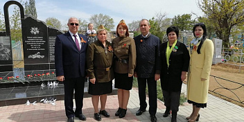 В Быковском районе открылся мемориал защитникам Отечества